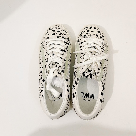 Madewell Sidewalk Low-Top Sneakers in Spatter-Painted Calf Hair - Picture 5 of 10